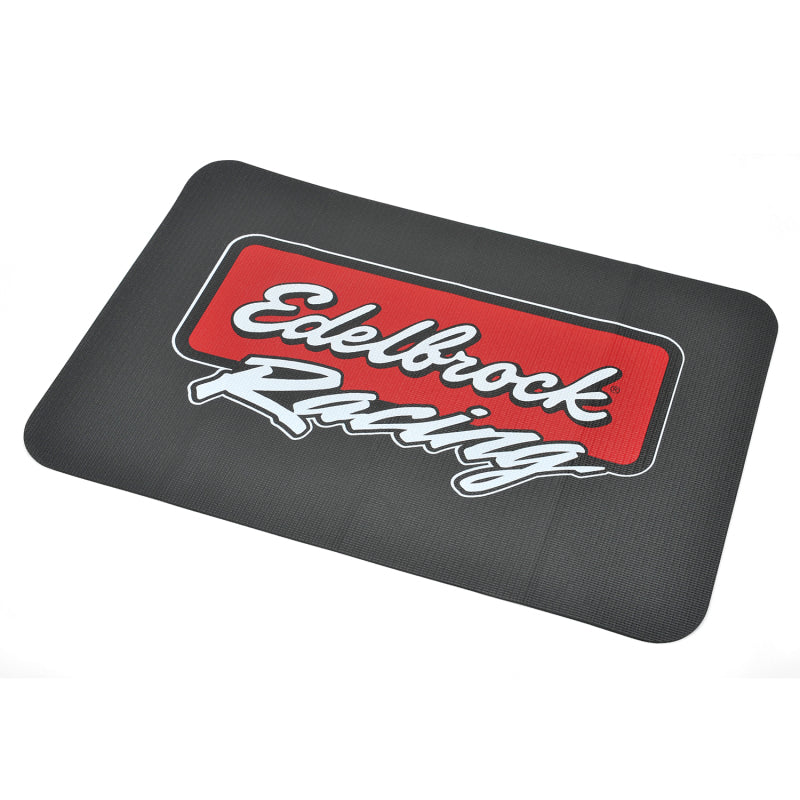 Edelbrock Racing Fender Cover - PVC Foam Mat - 2 Color Printed Edelbro