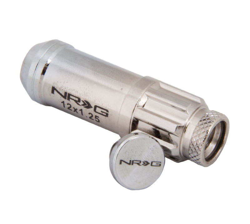 NRG 700 Series M12 X 1.25 Steel Lug Nut w/Dust Cap Cover Set 21 Pc w/L