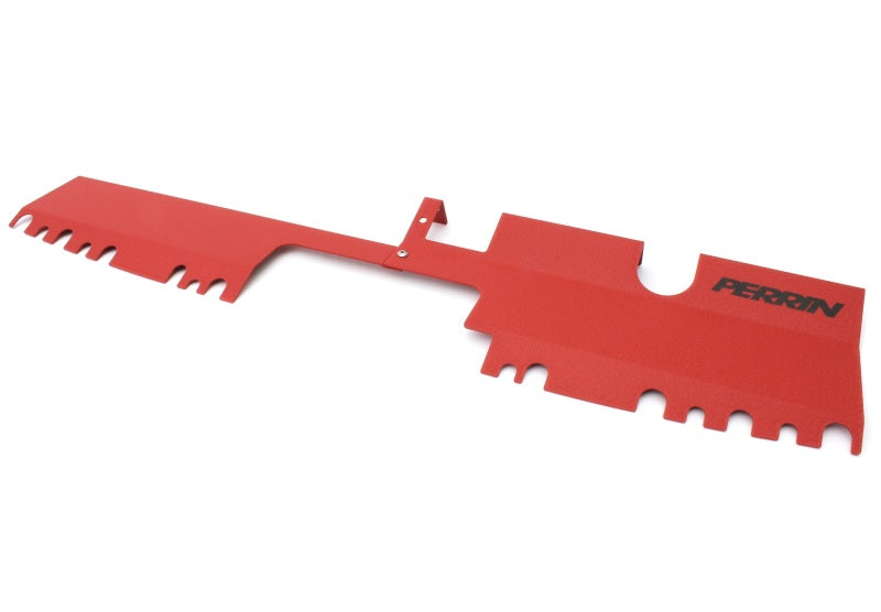Perrin 15-21 WRX/STI Radiator Shroud (With OEM Intake Scoop) - Red