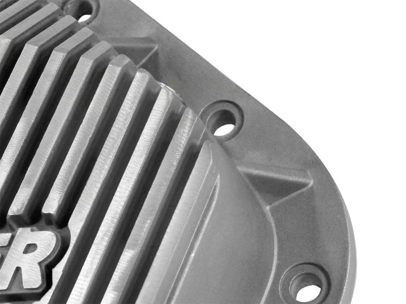 afe Front Differential Cover (Raw; Street Series); Ford Diesel Trucks 
