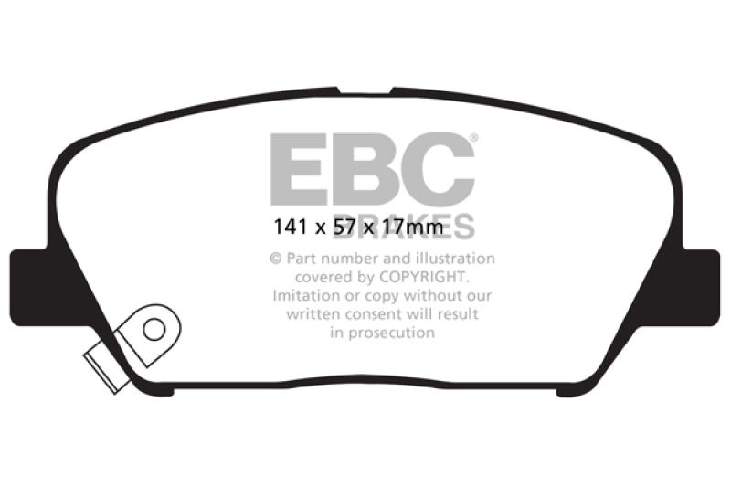EBC 09+ Hyundai Genesis Coupe 2.0 Turbo Redstuff Front Brake Pads