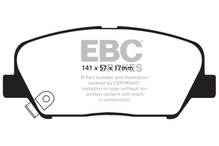 EBC 09+ Hyundai Genesis Coupe 2.0 Turbo Yellowstuff Front Brake Pads