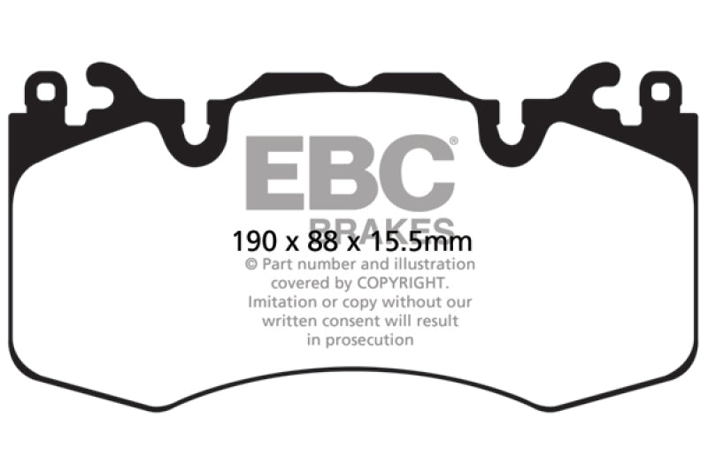 EBC 13+ Land Rover Range Rover 3.0 Supercharged Yellowstuff Front Brak