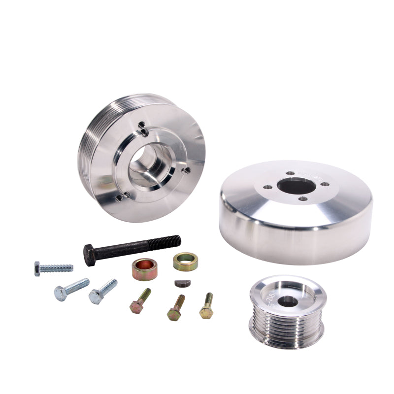BBK 97-04 Ford F150 Expedition 4.6 5.4 Underdrive Pulley Kit - Lightwe