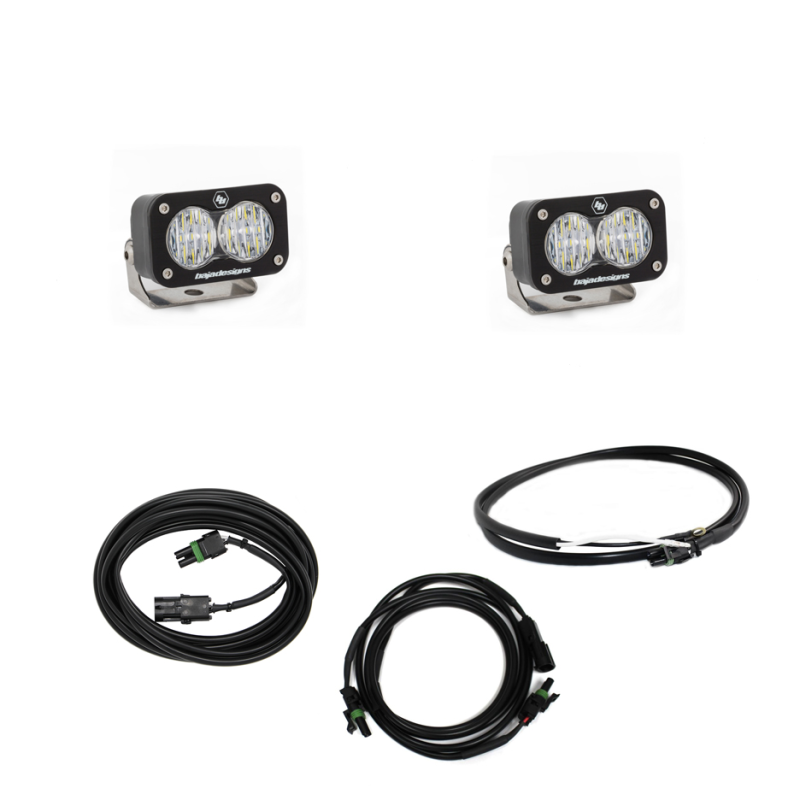 Baja Designs Jeep JL LED Light Kit Reverse Kit w/ Upfitter Dual S2 Spo