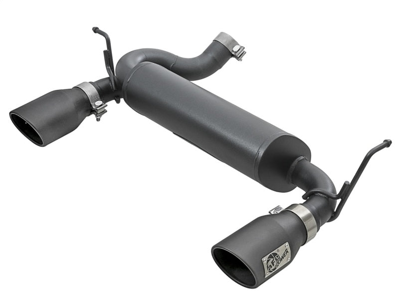 aFe Rebel Series 2.5in 409 SS Axle-Back Exhaust w/ Black Tips 2007+ Je