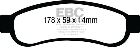 EBC 08-10 Ford F250 (inc Super Duty) 5.4 (2WD) Yellowstuff Rear Brake 