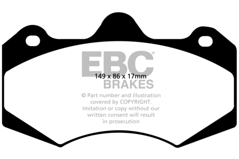 EBC 01-04 Aston Martin Vanquish 5.9 (AP Caliper) Bluestuff Front Brake