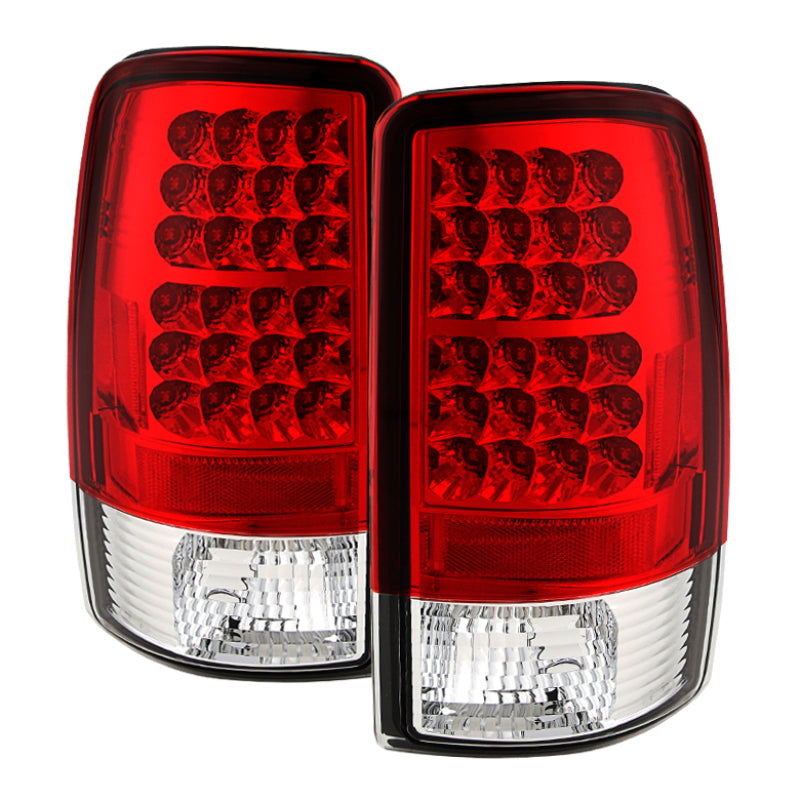 Spyder Chevy Suburban/Tahoe 1500/2500 00-06 LED Tail Lights Red Clear 