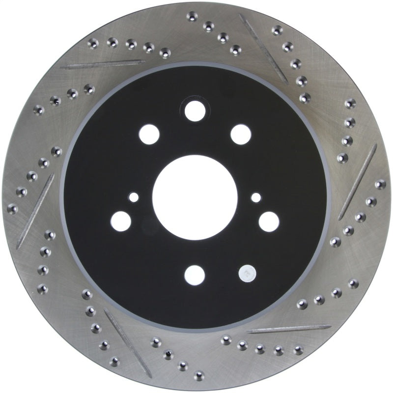 StopTech Slotted & Drilled Sport Brake Rotor Left Rear 13-14 Lexus GS300/350/400/430
