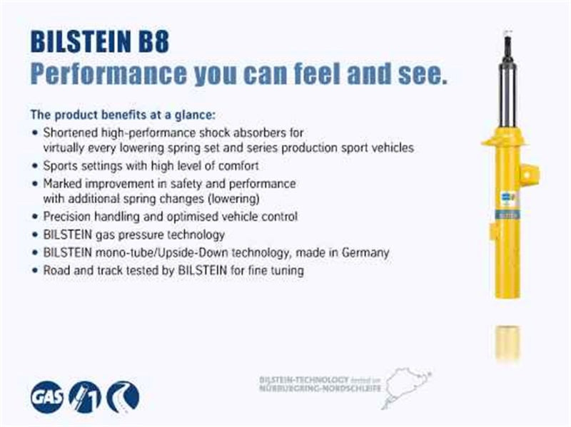 Bilstein B8 2015-2017 Subaru WRX - STI Front Right Monotube Strut Asse