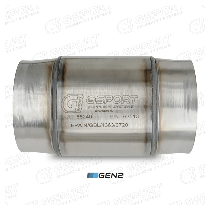 GESI G-Sport 400 CPSI GEN 2 EPA Compliant 4in Inlet/Out Catalytic Conv