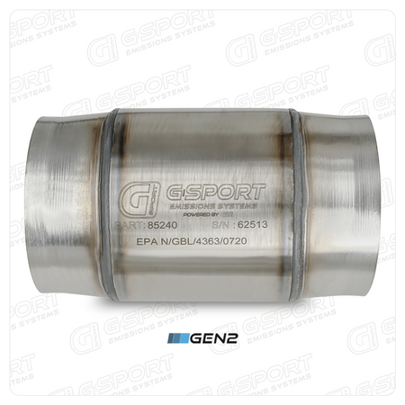 GESI G-Sport 400 CPSI GEN 2 EPA Compliant 4in Inlet/Out Catalytic Conv