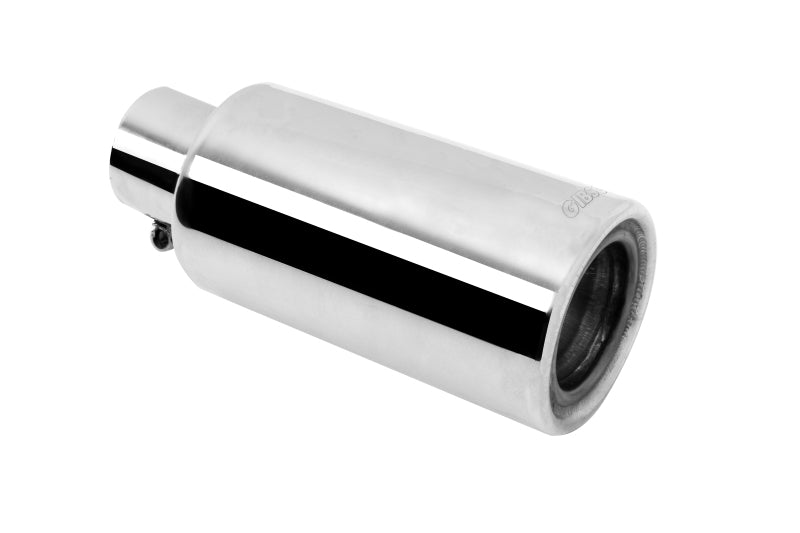 Gibson Rolled Edge Angle-Cut Muffler Quiet Tip - 4in OD/2.25in Inlet/1