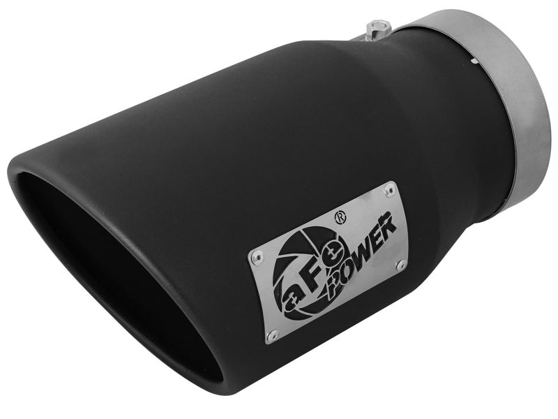 aFe MACHForce XP 5in 304 Stainless Steel Exhaust Tip 5 In x 7 Out x 12