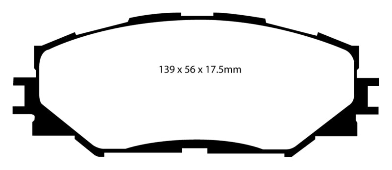EBC 06-08 Toyota RAV 4 2.4 Greenstuff Front Brake Pads