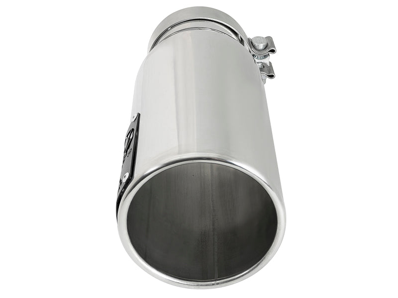 aFe SATURN 4S 4in SS Intercooled Exhaust Tip - Polished 4in In x 5in O