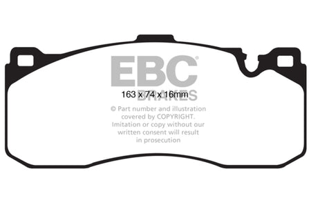 EBC 08-10 BMW 135 3.0 Twin Turbo Redstuff Front Brake Pads