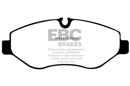 EBC 07+ Dodge Sprinter 2500 Greenstuff Front Brake Pads