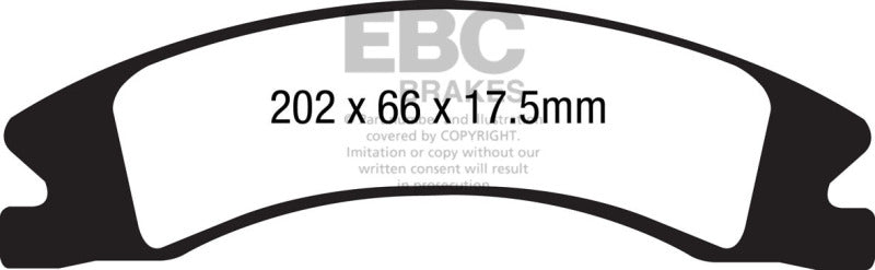 EBC 15+ Cadillac Escalade Ext/Esv 6.2 2WD Greenstuff Front Brake Pads