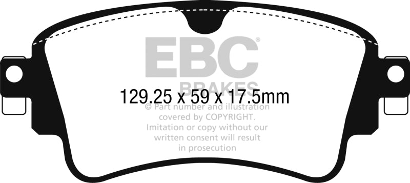 EBC 17-18 Audi A4 / A4 Quattro / A5 Quattro Yellowstuff Rear Brake Pad
