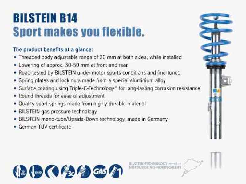 Bilstein B14 (PSS) 12-13 BMW 328i/335i Front & Rear Performance Suspen