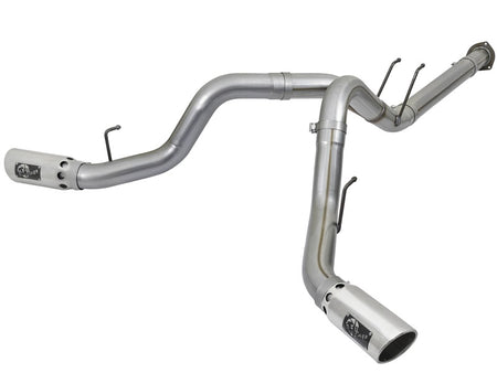 aFe POWER 4in DPF-Back SS Exhaust System 2017 Ford Diesel Trucks V8-6.