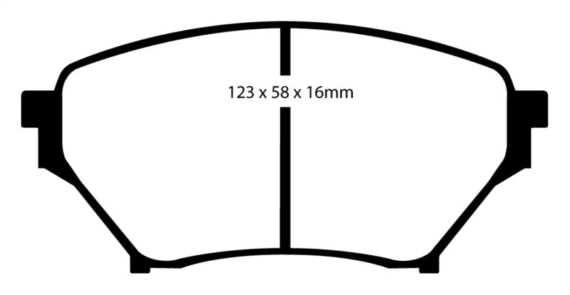 EBC 01-03 Mazda Miata MX5 1.8 (Sports Suspension) Yellowstuff Front Br