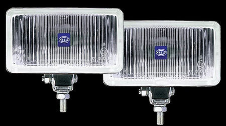 Hella 450 H3 12V SAE/ECE Fog Lamp Kit Clear - Rectangle (Includes 2 La