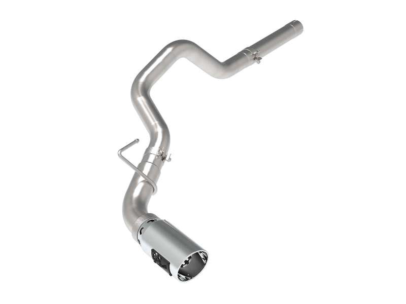 aFe Large Bore-HD 3in 409-SS DPF-Back Exhaust System w/ Polished Tip 1