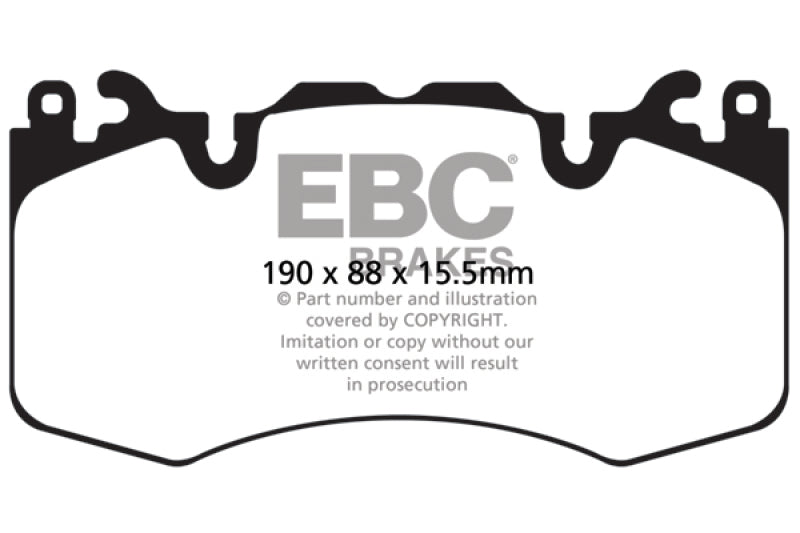EBC 13+ Land Rover Range Rover 3.0 Supercharged Greenstuff Front Brake