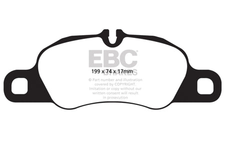 EBC 12-16 Porsche Boxster 2.7L (Cast Iron Rotors Only) Bluestuff Front