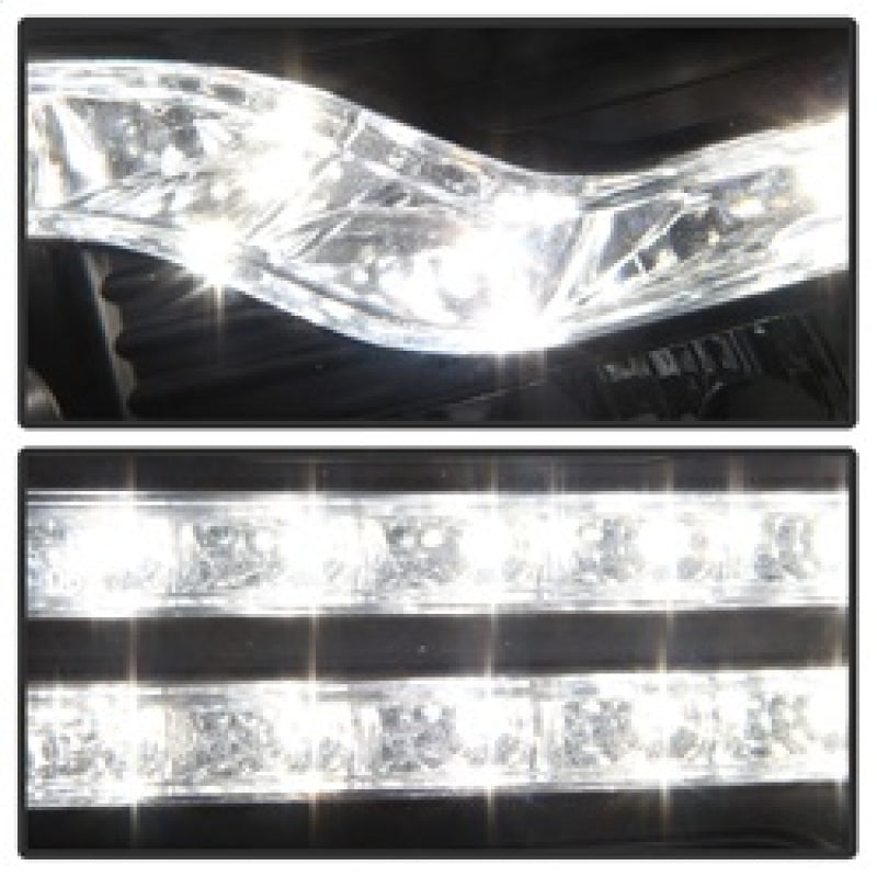 Spyder Chevy Silverado 1500 07-13 V2 Projector Headlights - LED DRL - 