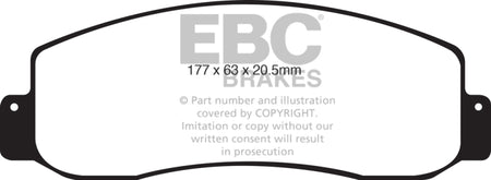EBC 05-07 Ford F250 (inc Super Duty) 5.4 (2WD) Greenstuff Front Brake 
