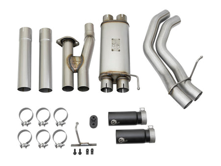 aFe POWER Rebel Series 3in 409 SS Cat Back Exhaust w/ Black Tips 17 Fo