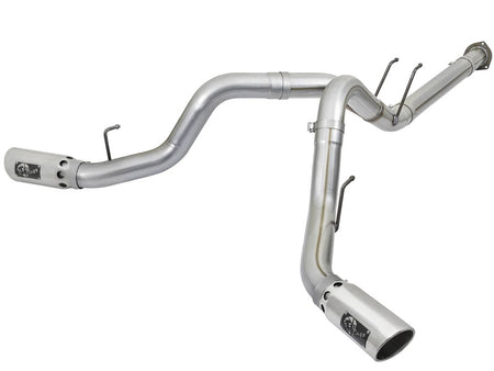 aFe ATLAS 4in DPF-Back Alum Steel Exhaust System w/Polished Tip 2017 F