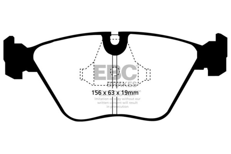 EBC 92-95 BMW M3 3.0 (E36) Yellowstuff Front Brake Pads