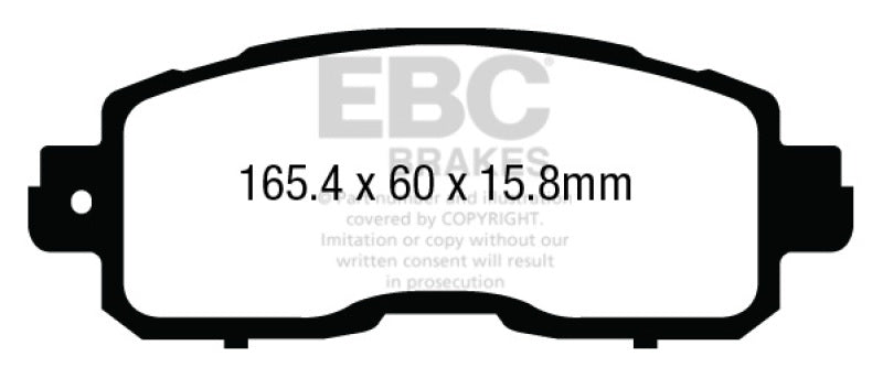 EBC 13+ Nissan Altima 2.5 (L33) Sedan Redstuff Front Brake Pads