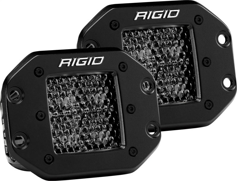 Rigid Industries D Series PRO Midnight Edition - Spot - Diffused - Pai