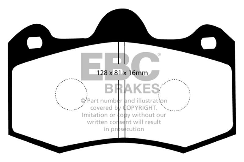 EBC 11+ Mclaren MP4-12C 3.8 Twin Turbo Bluestuff Rear Brake Pads