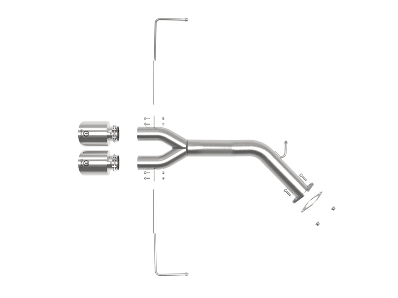 aFe Takeda 3in-2.5in 304 SS Axle-Back Exhaust w/Polished Tip 19-20 Hyu