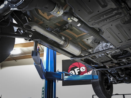 aFe Rock Duster 3in 409 SS Cat-Back Turn-Down Exhaust 2018+ Jeep Wrang