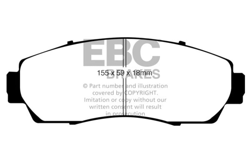 EBC 07-09 Acura RDX 2.3 Turbo Yellowstuff Front Brake Pads