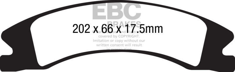 EBC 15+ Cadillac Escalade Ext/Esv 6.2 2WD Greenstuff Front Brake Pads