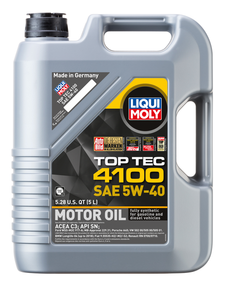 LIQUI MOLY 5L Top Tec 4100 Motor Oil 5W40