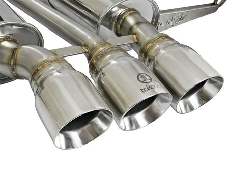 aFe Takeda 3in 304 SS Cat-Back Exhaust w/ Tri-Polished Tips 17-18 Hond