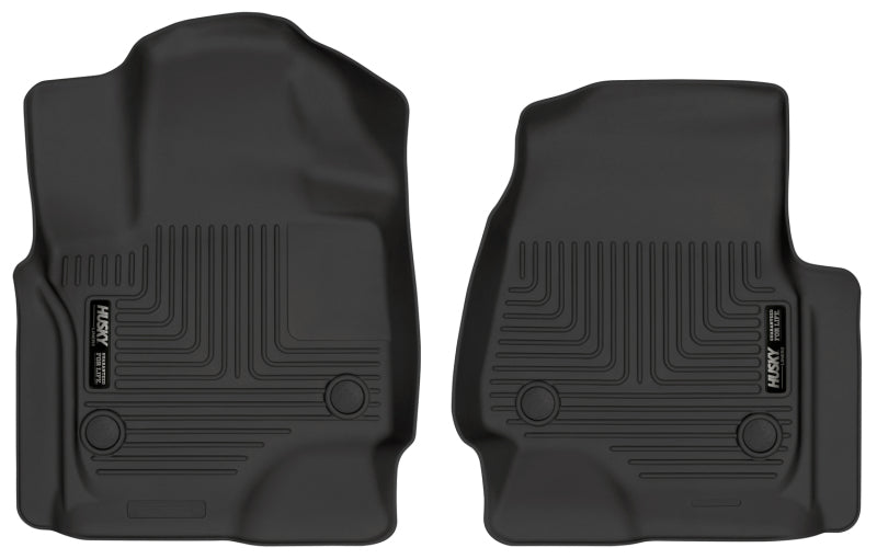 Husky Liners 18-22 Ford Expedition WeatherBeater Black Front Floor Lin