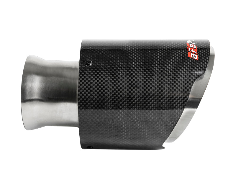 aFe MACH Force-XP 4-1/2in Carbon Fiber OE Replacement Exhaust Tips - 1
