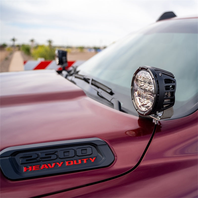 Rigid Industries 2019+ Dodge Ram 2500/3500 A-Pillar LED Light Mounts - Rigid Industries