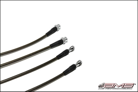 AMS Performance 08-15 Mitsubishi EVO X Stainless Steel Brake Lines (4 